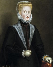 Portrait of Anna of Austria (1549-1580), Queen consort of Spain and Portugal, 1573. Creator: Anguissola, Sofonisba (ca. 1532-1625).