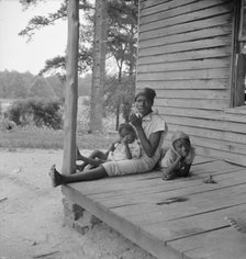 Possibly: Tobacco sharecropper's daughter getting eggs..., Person County, North Carolina, 1939. Creator: Dorothea Lange.