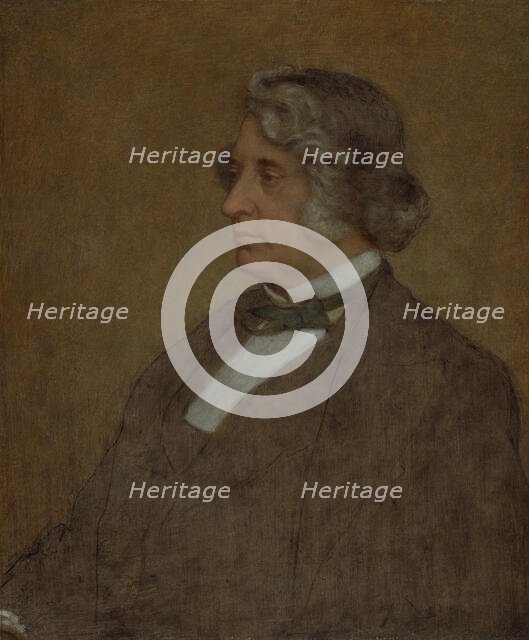 Portrait of Senator Charles Sumner, 1874. Creator: William Page.