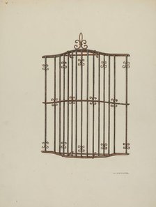 Iron Grille, 1941. Creator: William Kieckhofel.