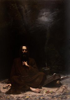 Temptation of St Anthony, 1886. Creator: Lucjan Wedrychowski.