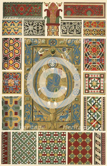 Byzantine incrusted enamel, marble mosaic, glass mosaic, (1898). Creator: Unknown.