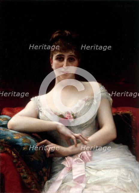 Portrait de Madame Edouard Hervé, 1884. Creator: Alexandre Cabanel.