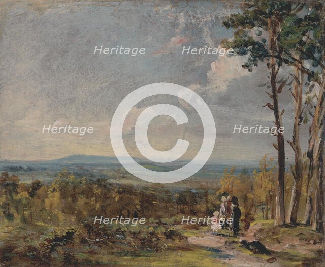 Hampstead Heath Looking Towards Harrow, 1821. Creator: John Constable.