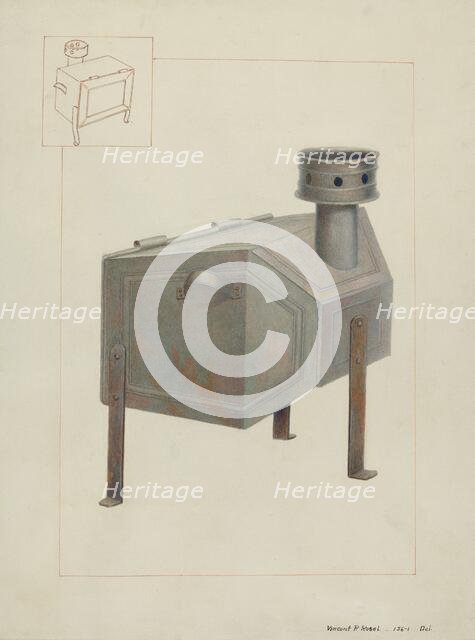 Tin Stove, c. 1937. Creator: Vincent P. Rosel.