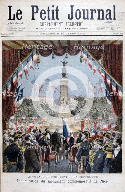 President Faure at the inauguration ceremony of a monument in Nice, 1896. Artist: Henri Meyer