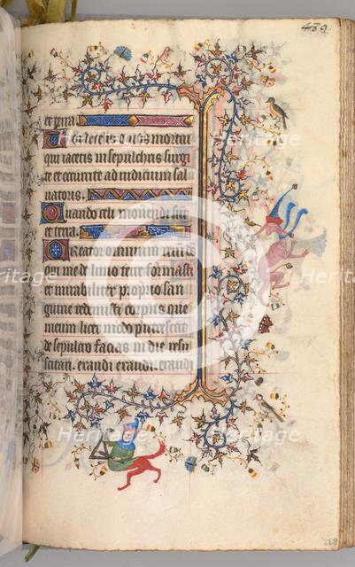 Hours of Charles the Noble, King of Navarre (1361-1425): fol. 239r, Text, c. 1405. Creator: Master of the Brussels Initials and Associates (French).