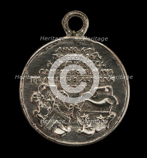 Two Shields [reverse], 1565. Creator: Joachim Deschler.