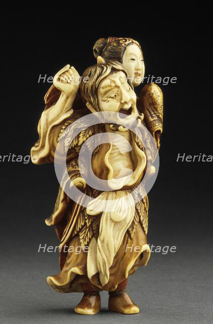 Ikkaku: The One-Horned Immortal, Mid-19th century. Creator: School of Nagai Rantei.