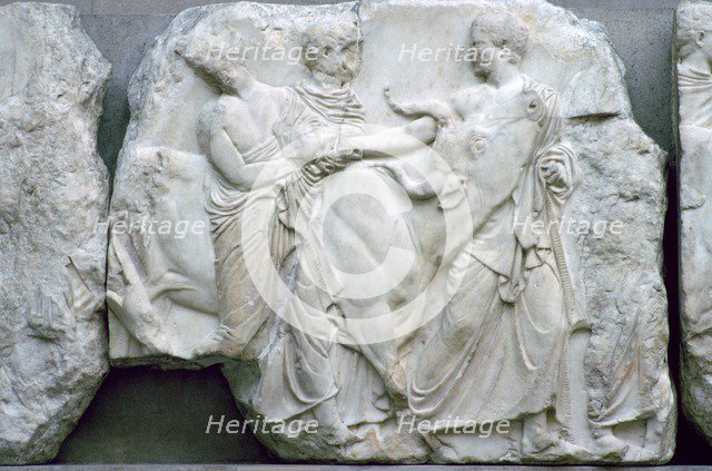 Part of the Elgin Marbles from the Parthenon, 5th century BC. Artist: Unknown