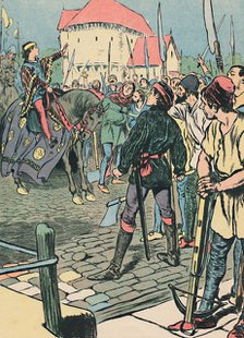 'Young King Richard Quells the Rebellion', c1907. Artist: Unknown.