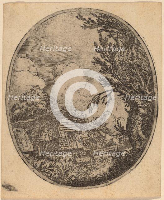 Hamlet between the Trees, probably c. 1645/1656. Creator: Allart van Everdingen.