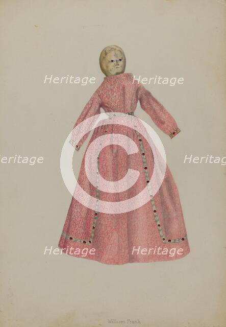 Gingham Doll, c. 1938. Creator: William Frank.