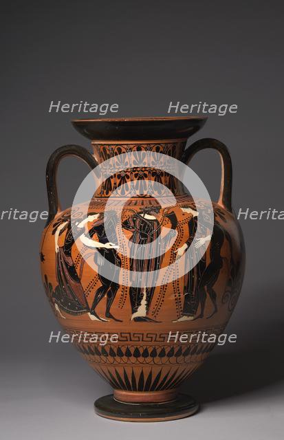 Neck Amphora, 515-510 BC. Creator: Painter of Berlin 1899 (Greek).