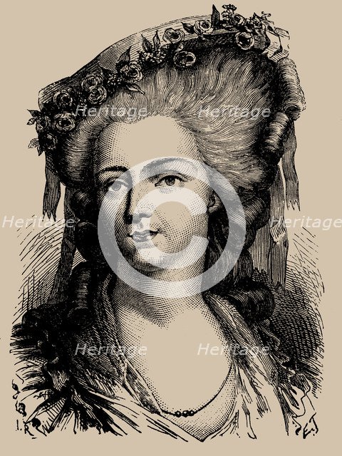 Portrait of Marie Louise of Savoy (1749-1792), Princess of Lamballe, 1889.