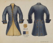 Men's Coat, c. 1936. Creator: B. Berndt.