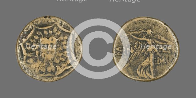Coin Depicting a Gorgoneion, 120-63 BCE. Creator: Unknown.