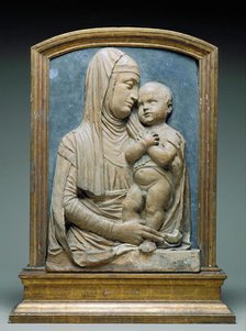 Madonna and Child, c1465. Creators: Virgin Mary, Jesus Christ, Pietro Lombardo.