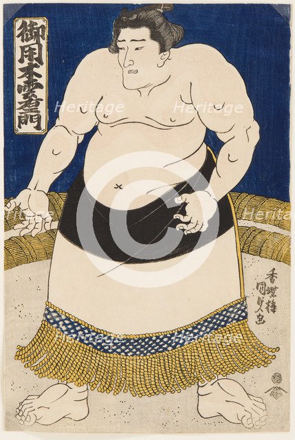 Sumo Wrestler Goyogi Kumoemon, 1840s.