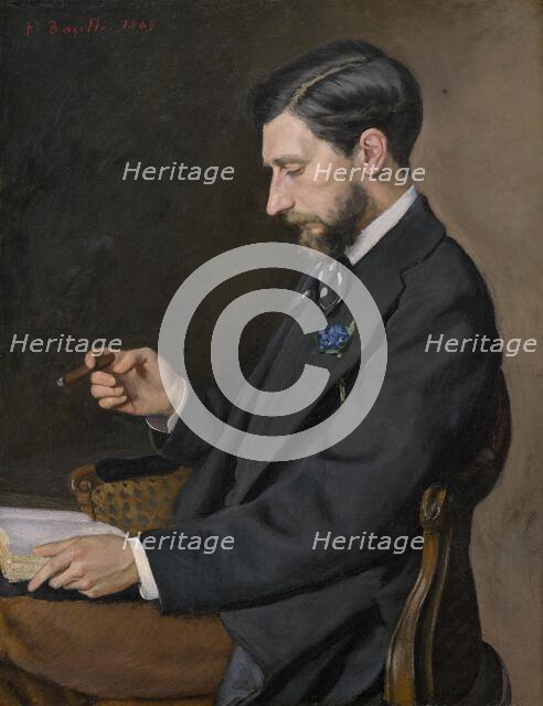 Edmond Maître, 1869. Creator: Frédéric Bazille.