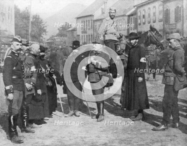 A group of military chaplains, World War I, 1914. Artist: Unknown