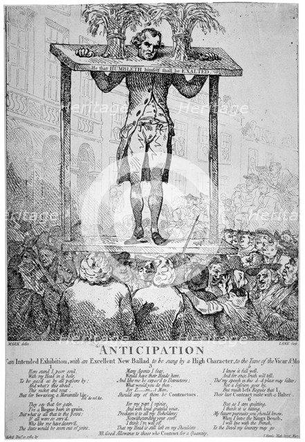 'Anticipation ...', 1784. Artist: Anon