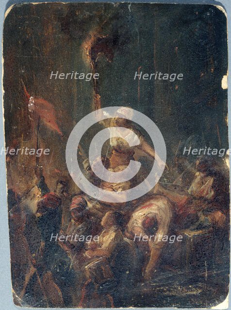 Episode from the night of February 23 to 24, 1848. Creator: Charles Raymond Chabrillac.