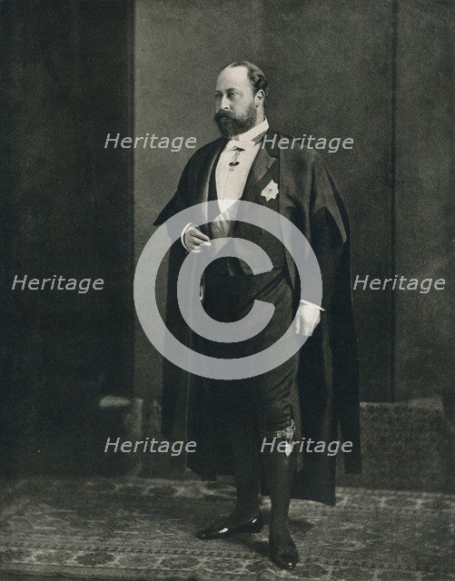 The Prince of Wales as a bencher of the Middle Temple, 1884 (1910). Creator: W&D Downey.