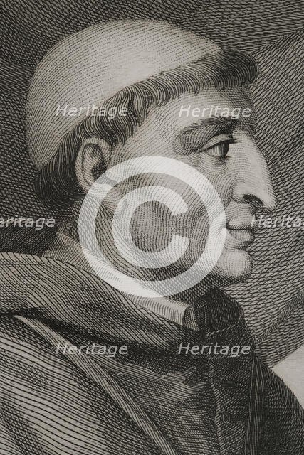 Francisco Ximénez de Cisneros, known as Cardinal Cisneros (1436-1517), 1853.  Creator: Antonio Roca Sallent.