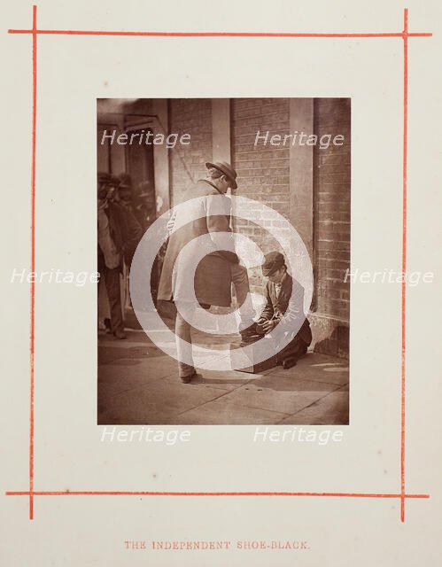 The Independent Shoe-Black, 1877. Creator: John Thomson.