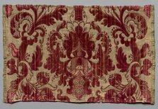 Fragment of Velvet Brocade, late 1600s or early 1700s. Creator: Unknown.