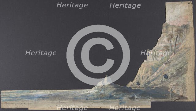 Design for a Stage Set at the Opéra, Paris, 1830-90. Creator: Eugene Ciceri.