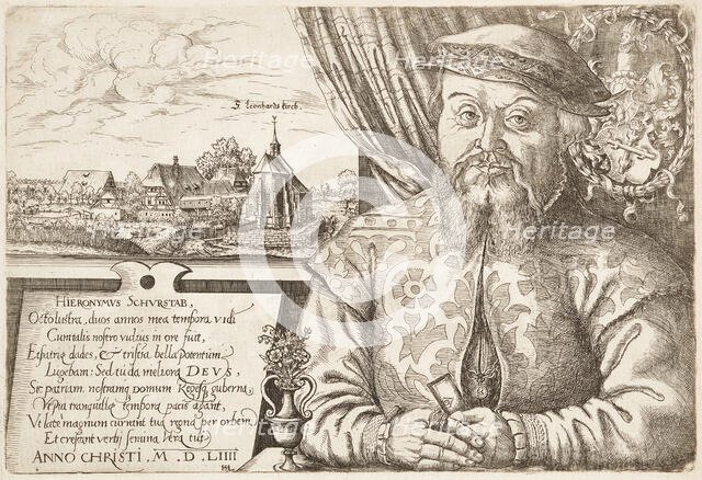 Portrait of Hieronymus Schürstab, Mayor of Nuremberg, 1554. Creator: Lautensack, Hans Sebald (1524-1563).