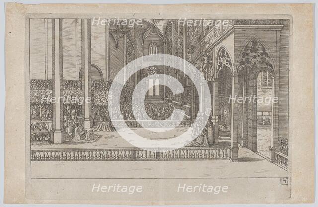Plate H: Election and Coronation of Emperor Maximilian II, 1612., 1612. Creator: Anon.