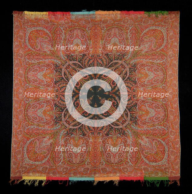 Shawl, Scottish, 1846. Creator: Unknown.