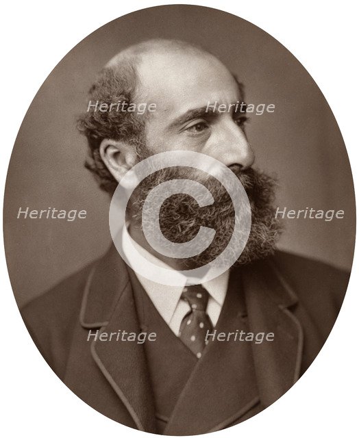 Philip Hermogenes Calderon, artist and Royal Academician, 1882.Artist: Lock & Whitfield