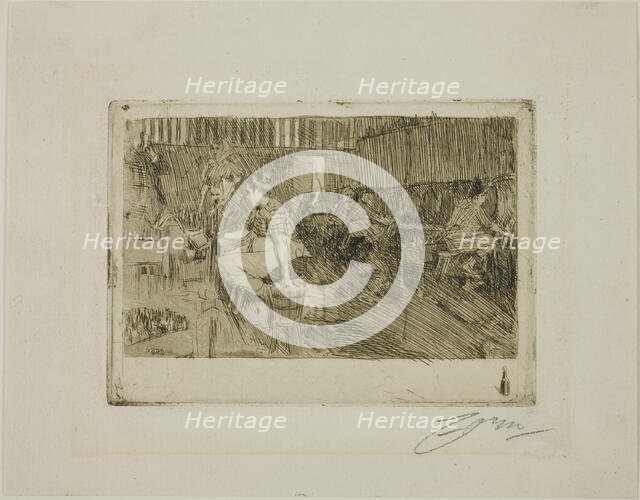 The Little Brewery, 1890. Creator: Anders Leonard Zorn.