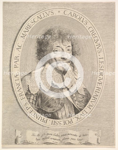 Charles I de Créquy, duc de Lesdiguières, 1633. Creator: Claude Mellan.
