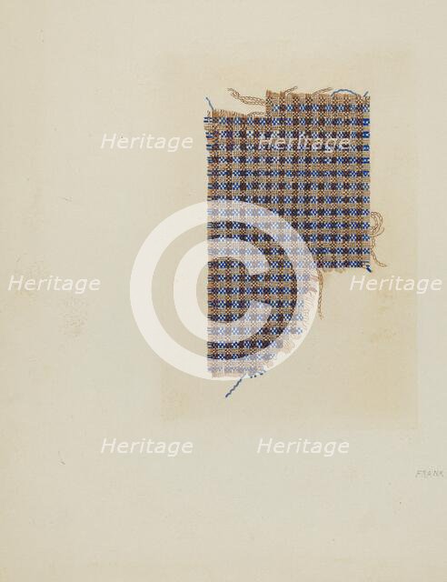 Linen and Cotton Homespun, c. 1940. Creator: Frank S. Browne.