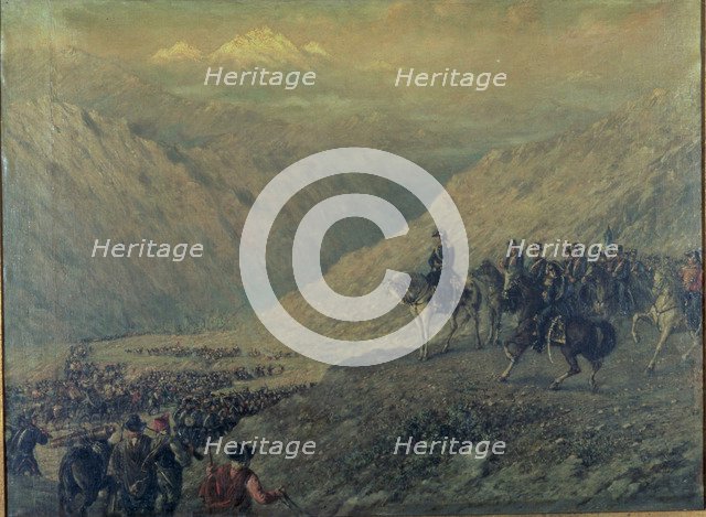 Path of los Andes commanded by Jose de San Martin in 1817.