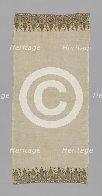 Towel, Turkey, 19th century. Creator: Unknown.