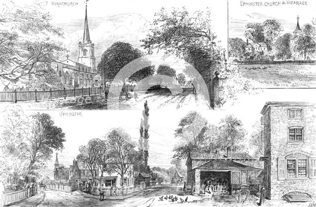 The Barking and Pitsea Extension Railway: views on the line, 1883. Creator: Unknown.