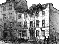 The Great Storm of Wind on Friday week: top of a house blown down in Burlington-street..., 1881. Creator: Unknown.