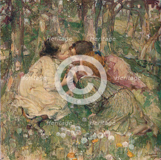'What's O'Clock?', c1904. Artist: Edward Atkinson Hornel.