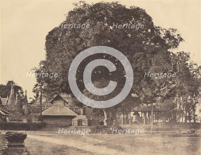 Rangoon: Great Bell of the Shwe Dagon Pagoda, November 1855. Creator: Captain Linnaeus Tripe.