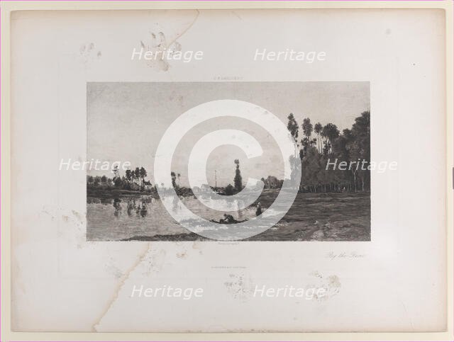 By the River, 1865. Creator: Charles Francois Daubigny.