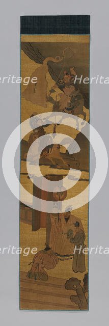 Panel (Furnishing Fabric), China, Qing dynasty (1644-1911), 1800/1900. Creator: Unknown.