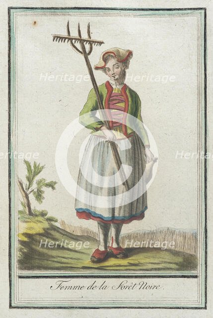 Costumes de Différents Pays, 'Femme de la Forêt Noire', c1797. Creators: Jacques Grasset de Saint-Sauveur, LF Labrousse.