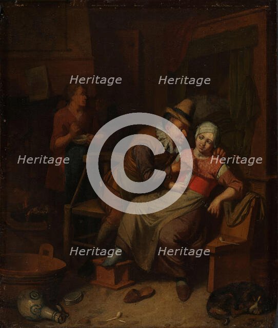 Loving Couple, 1st half of 18th century. Creator: Frans Decker.