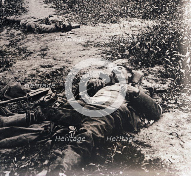 Bodies of dead soldiers, c1914-c1918. Artist: Unknown.